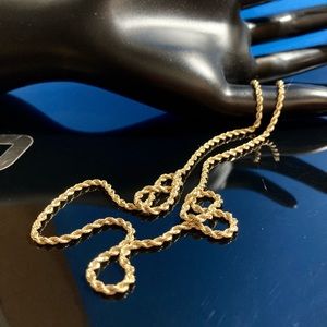 Solid 14K Gold Rope Chain